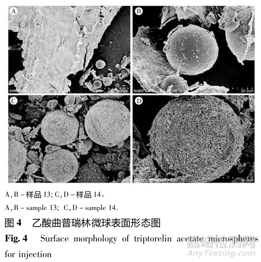 注射用多肽緩釋微球形態(tài)分析研究