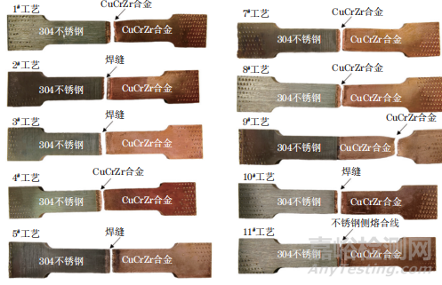 空電子束焊接工藝參數對304不銹鋼/CuCrZr合金接頭組織與性能的影響